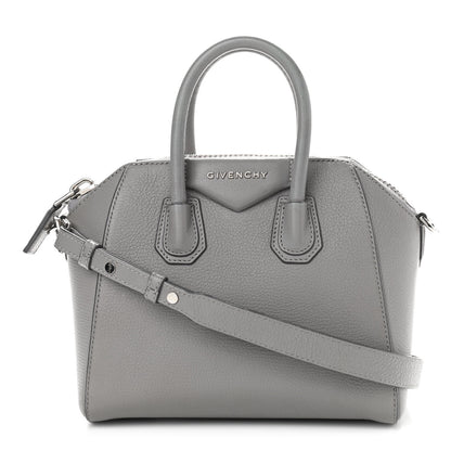Givenchy Sugar Goatskin Mini Antigona Pearl Grey 1 of 12