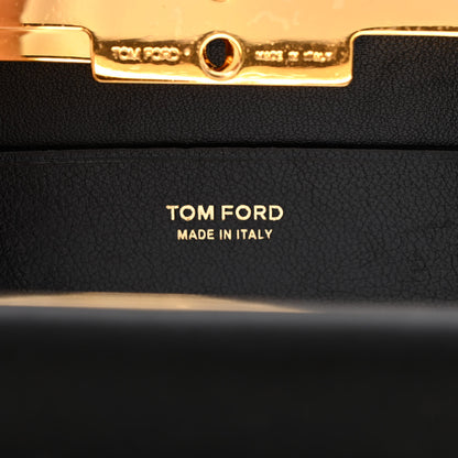 Tom Ford Satin Small Chain Clutch Bag Black 6 of 11