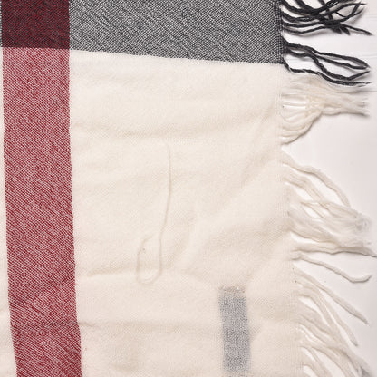 Burberry Merino Wool House Check Scarf Ivory 3 of 5
