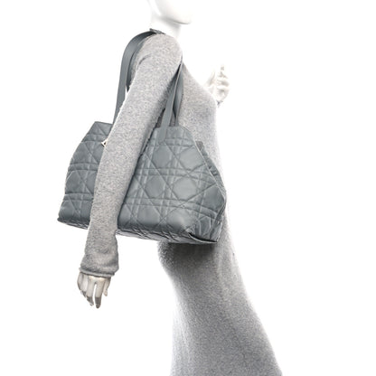 Christian Dior Calfskin Macrocannage Large Toujours Grey 2 of 12