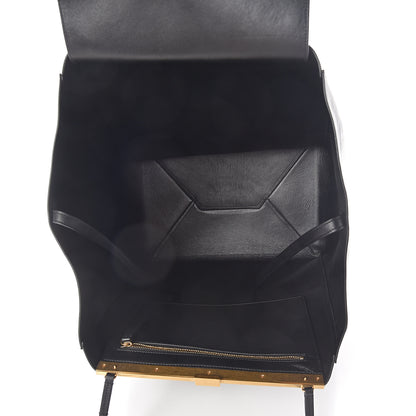 Celine Calfskin Large Clasp Cabas Black 4 of 8
