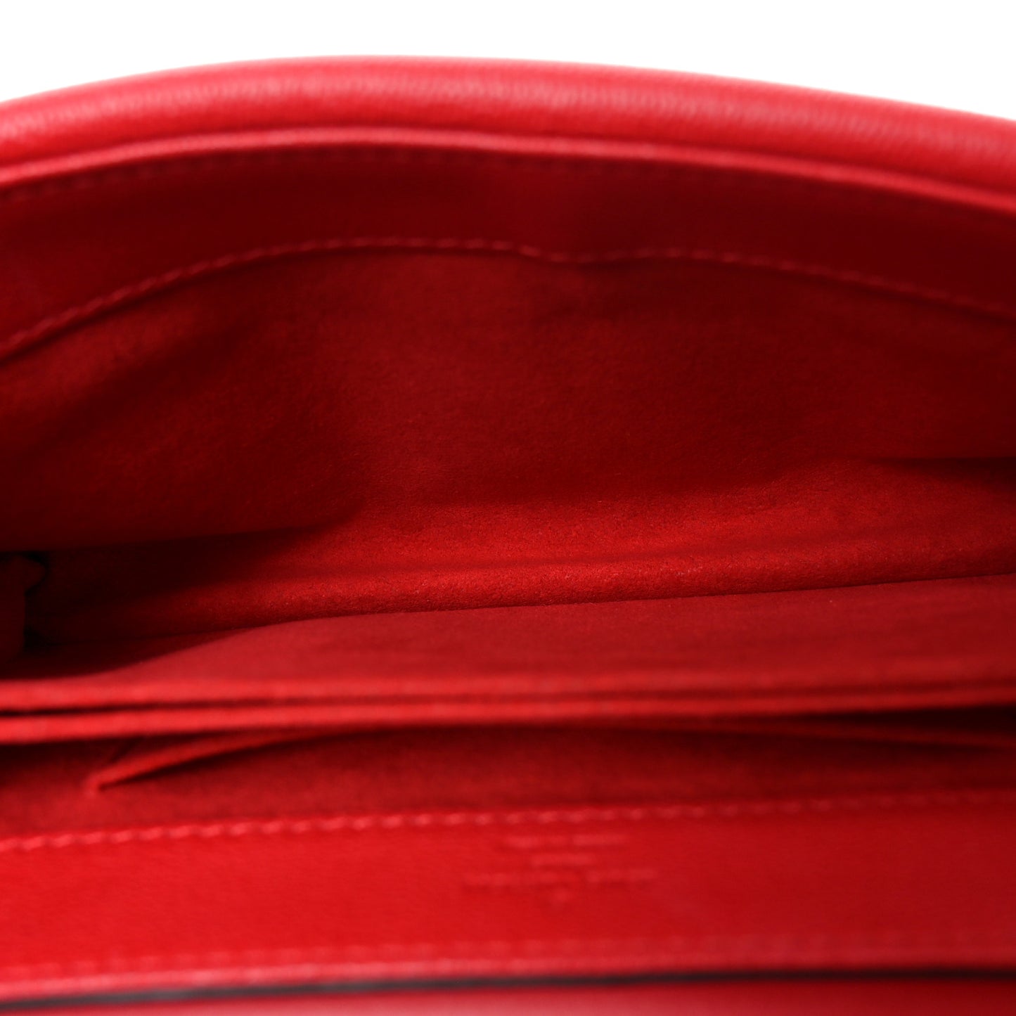 Monogram Cuir Plume Ecume Very Chain Bag Rubis Red