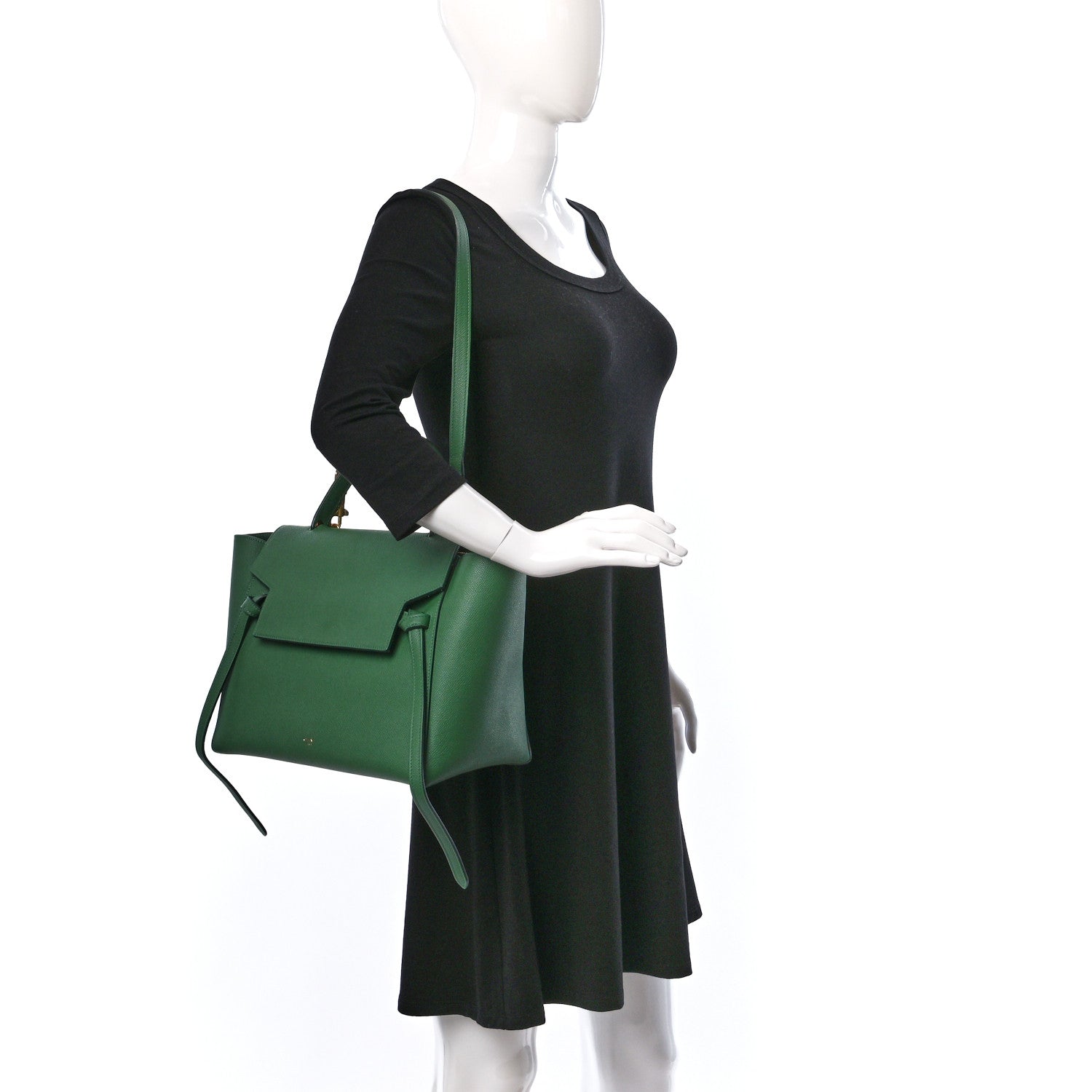 Celine Grained Calfskin Mini Belt Bag Mint 2 of 9