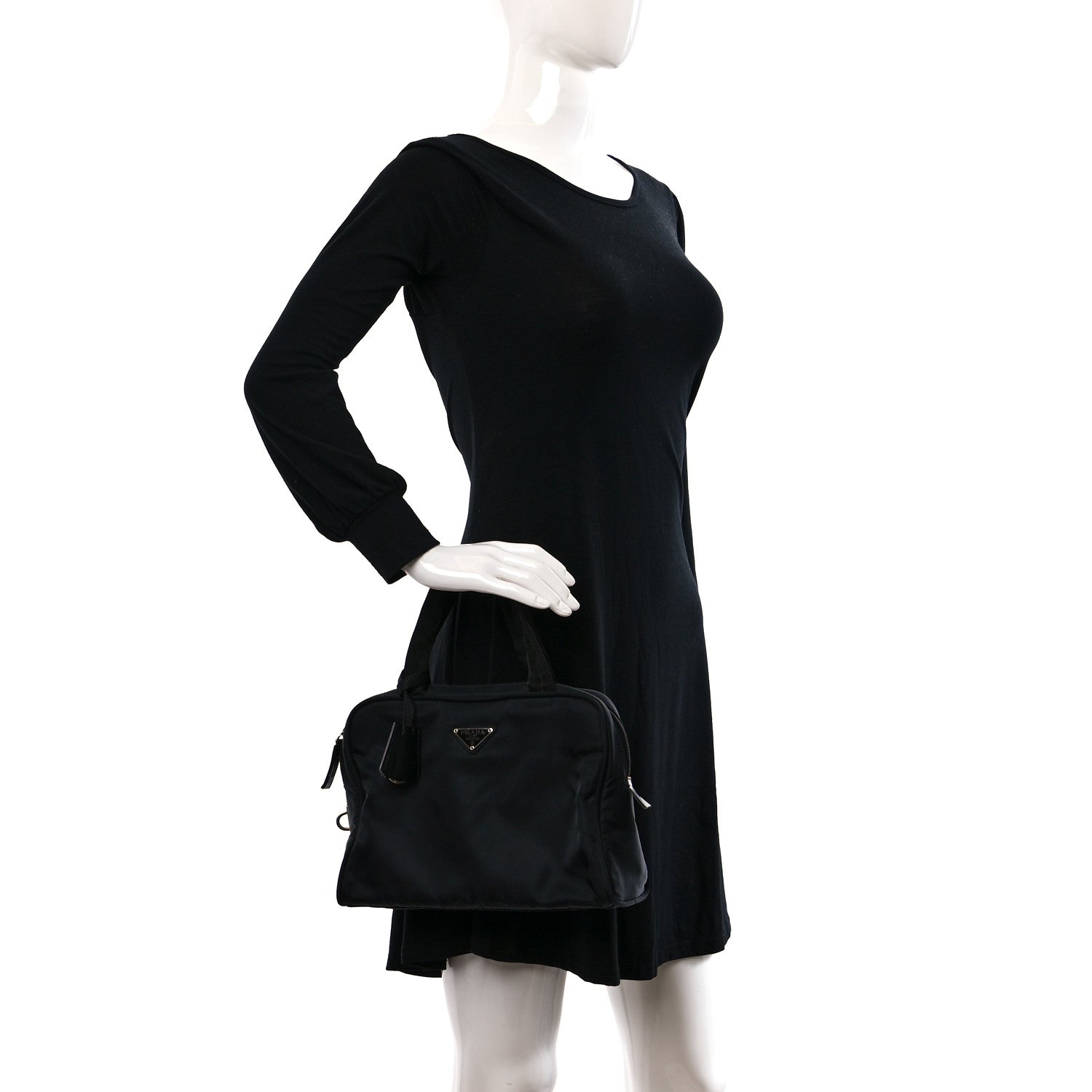 Prada Tessuto Nylon Tote Black 2 of 11