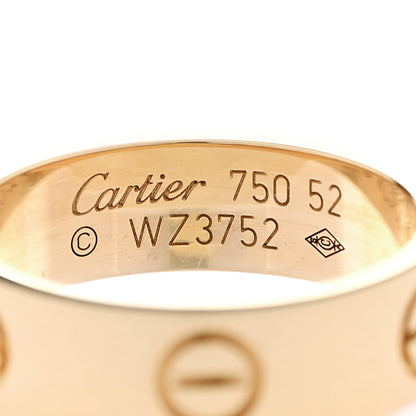 Cartier 18K Yellow Gold 5.5mm LOVE Ring 53 6.25 4 of 4