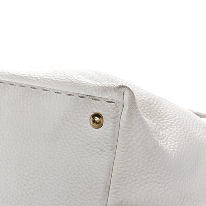 Fendi Cuoio Romano Selleria Tote White 11 of 15