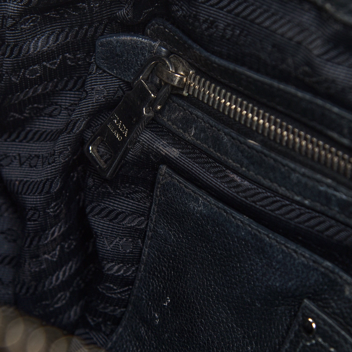 Prada Vitello Daino Top Handle Tote Black 36 of 39