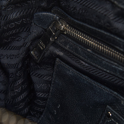 Prada Vitello Daino Top Handle Tote Black 36 of 39