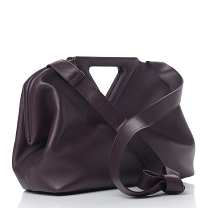 Bottega Veneta Calfskin Medium The Point Triangle Bag Grape 2 of 6