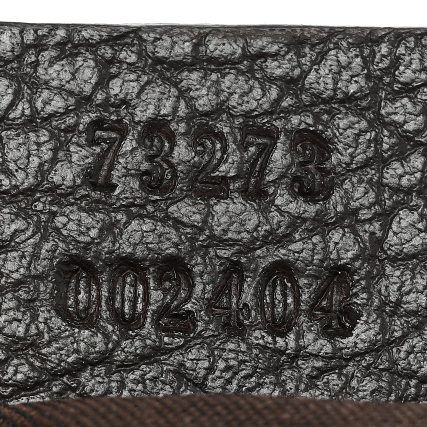 Crystal Monogram Cosmetic Pouch Dark Brown