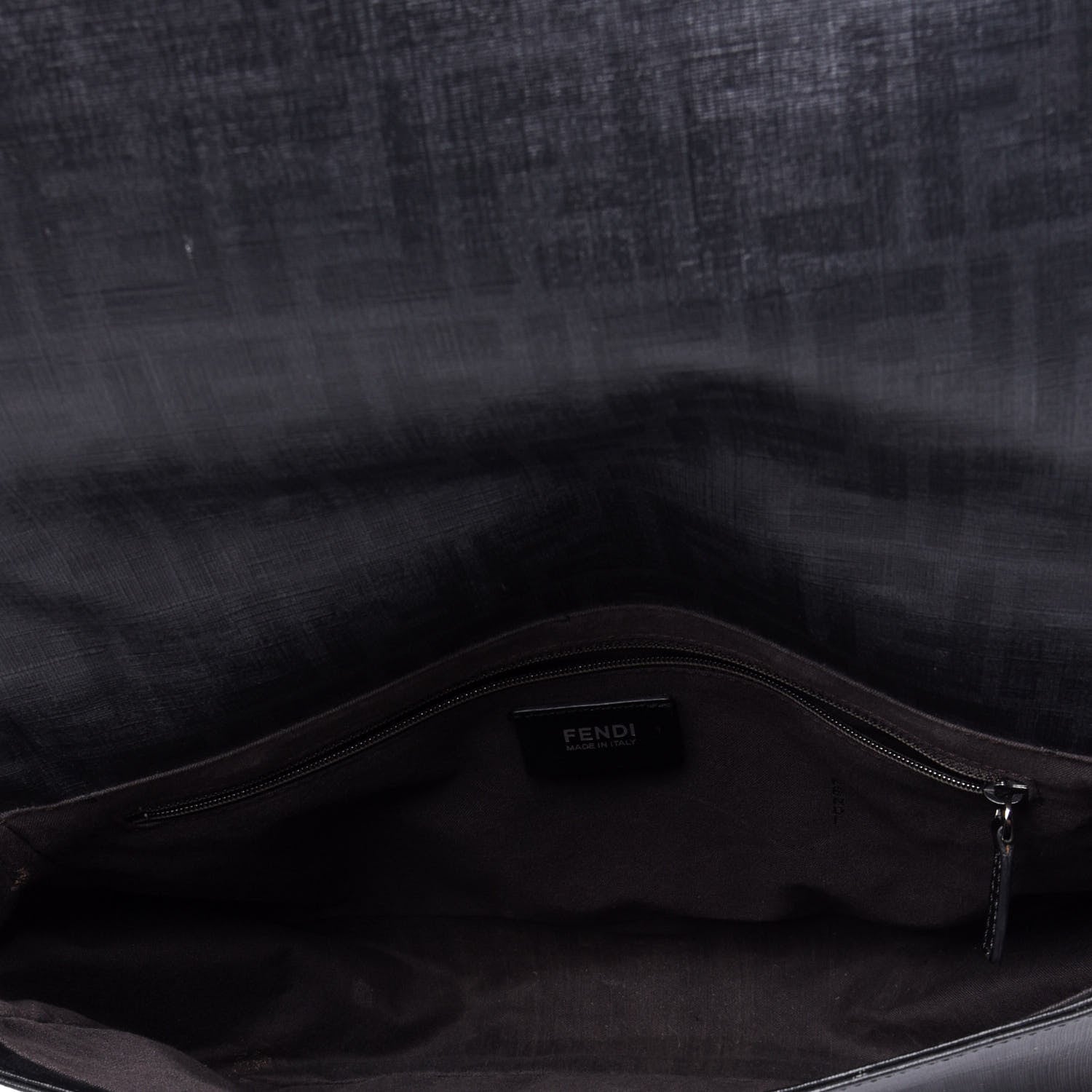 Fendi Zucca Spalmati Messenger Black 4 of 9