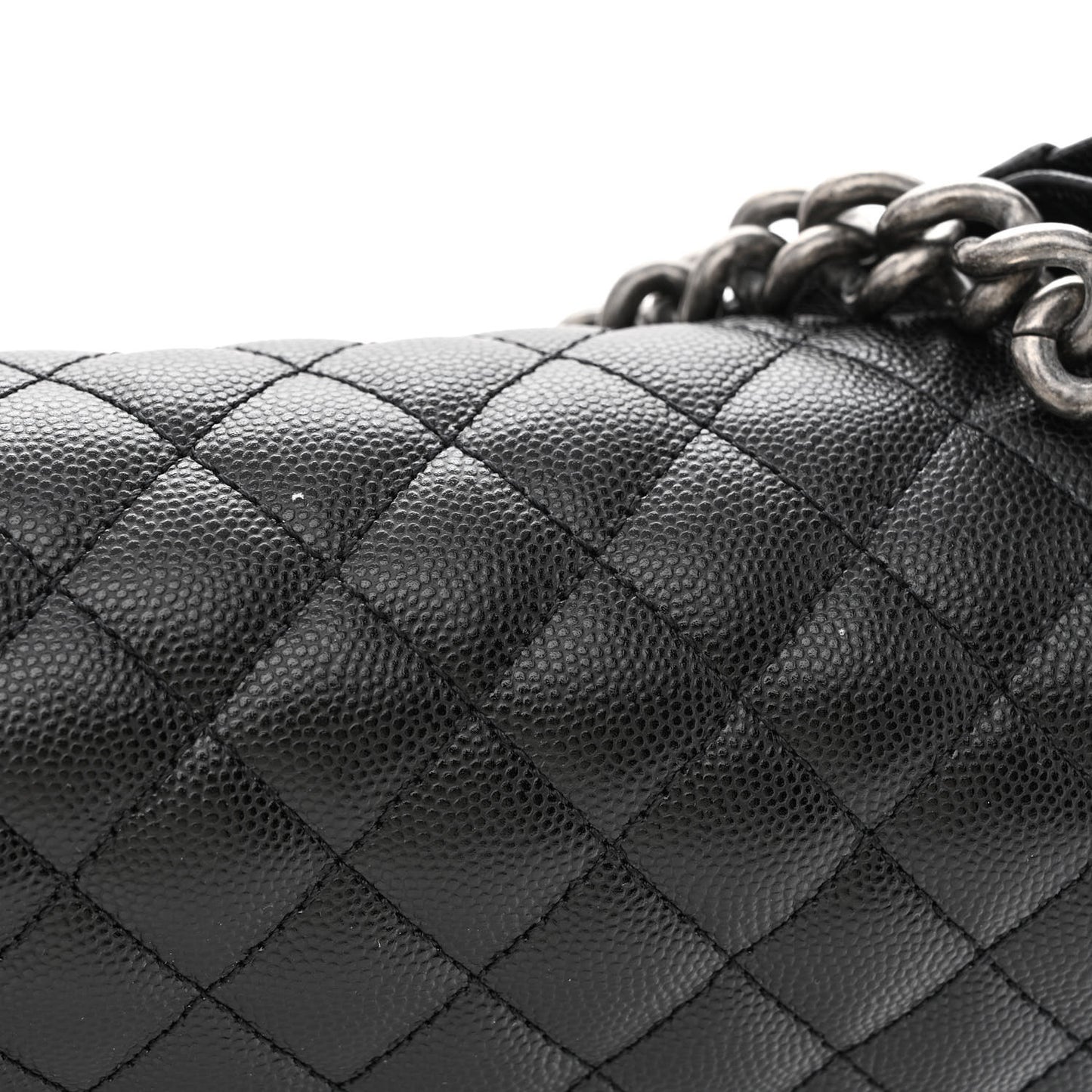 Caviar Quilted New Medium Boy Flap Black