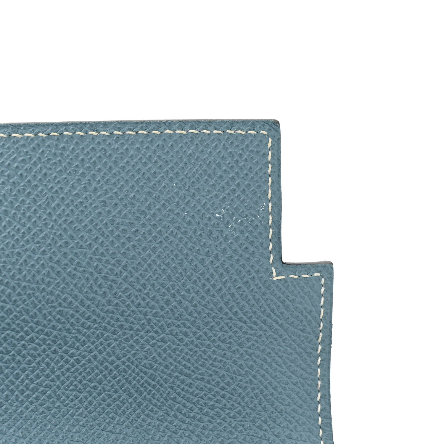 Hermes Epsom Kelly Longue Wallet Blue Jean 11 of 15