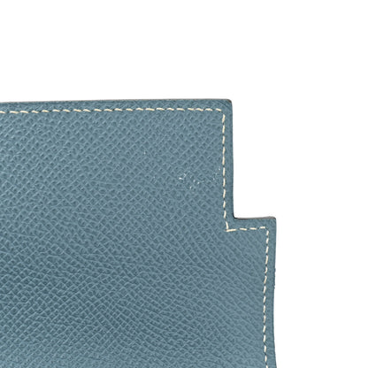 Hermes Epsom Kelly Longue Wallet Blue Jean 11 of 15