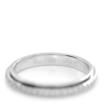 Piaget 18K White Gold Diamond .35ctw Possession Wedding Band Ring 50 5.25 4 of 5