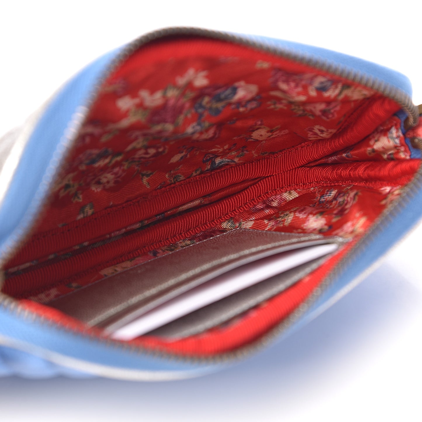 Laminated Nappa Trapuntata Zumi iPhone Case Rosso Marine Argento