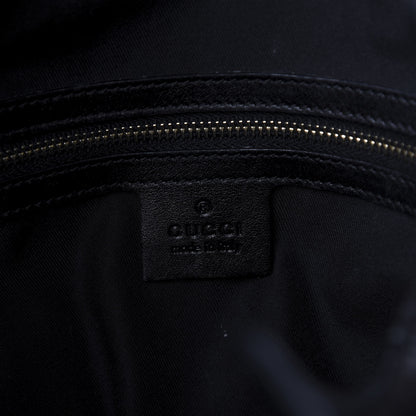 Gucci Monogram Medium Indy Top Handle Hobo Black 9 of 12