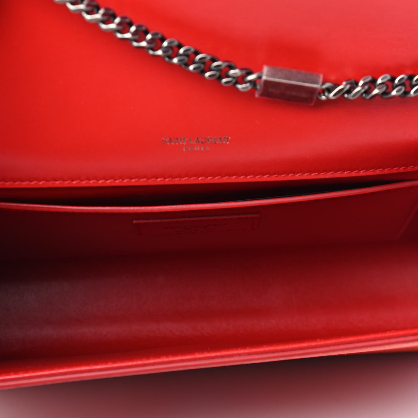 Suede Star Medium Classic Monogram Kate Satchel Berry Red