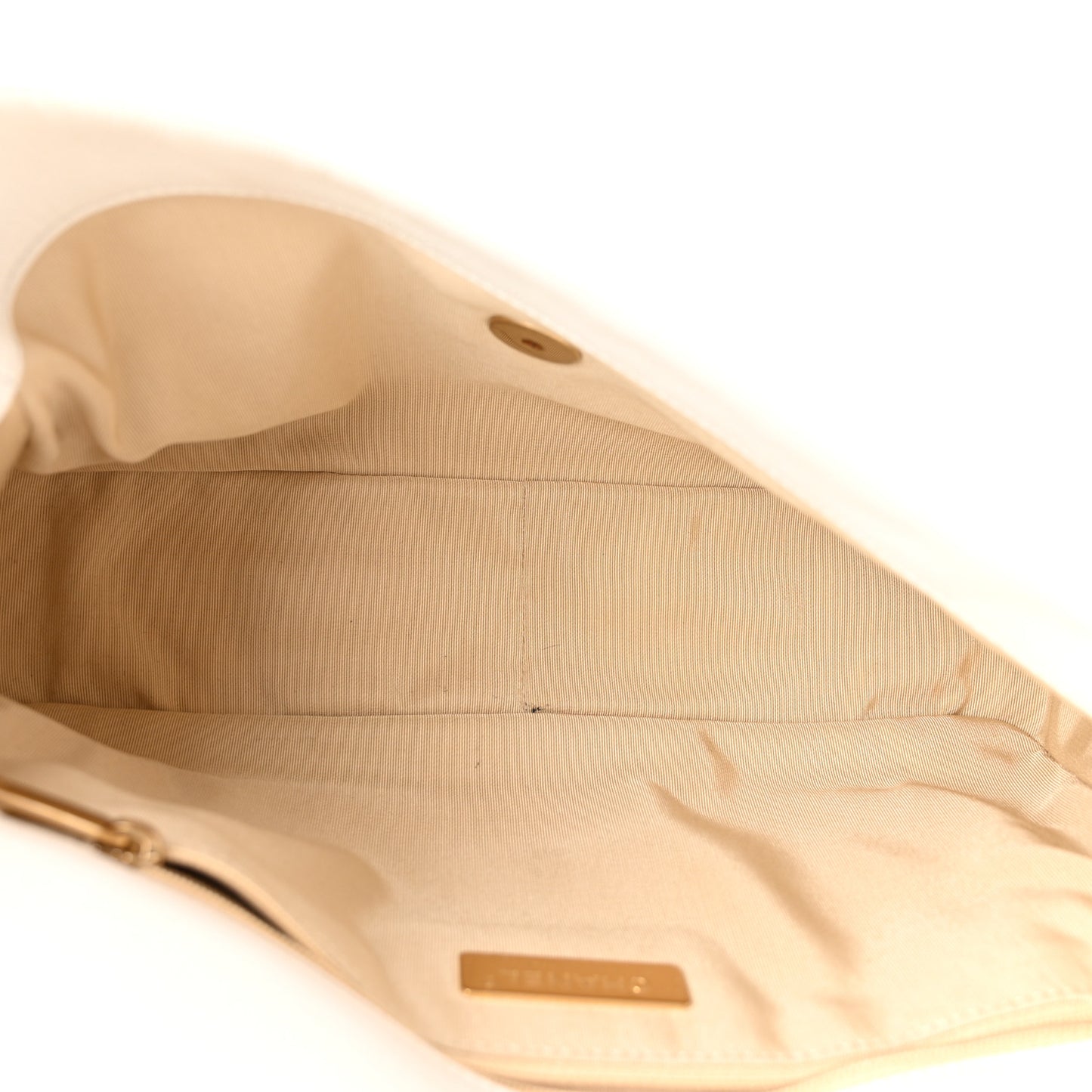Goatskin Quilted Large Chanel 19 Flap White