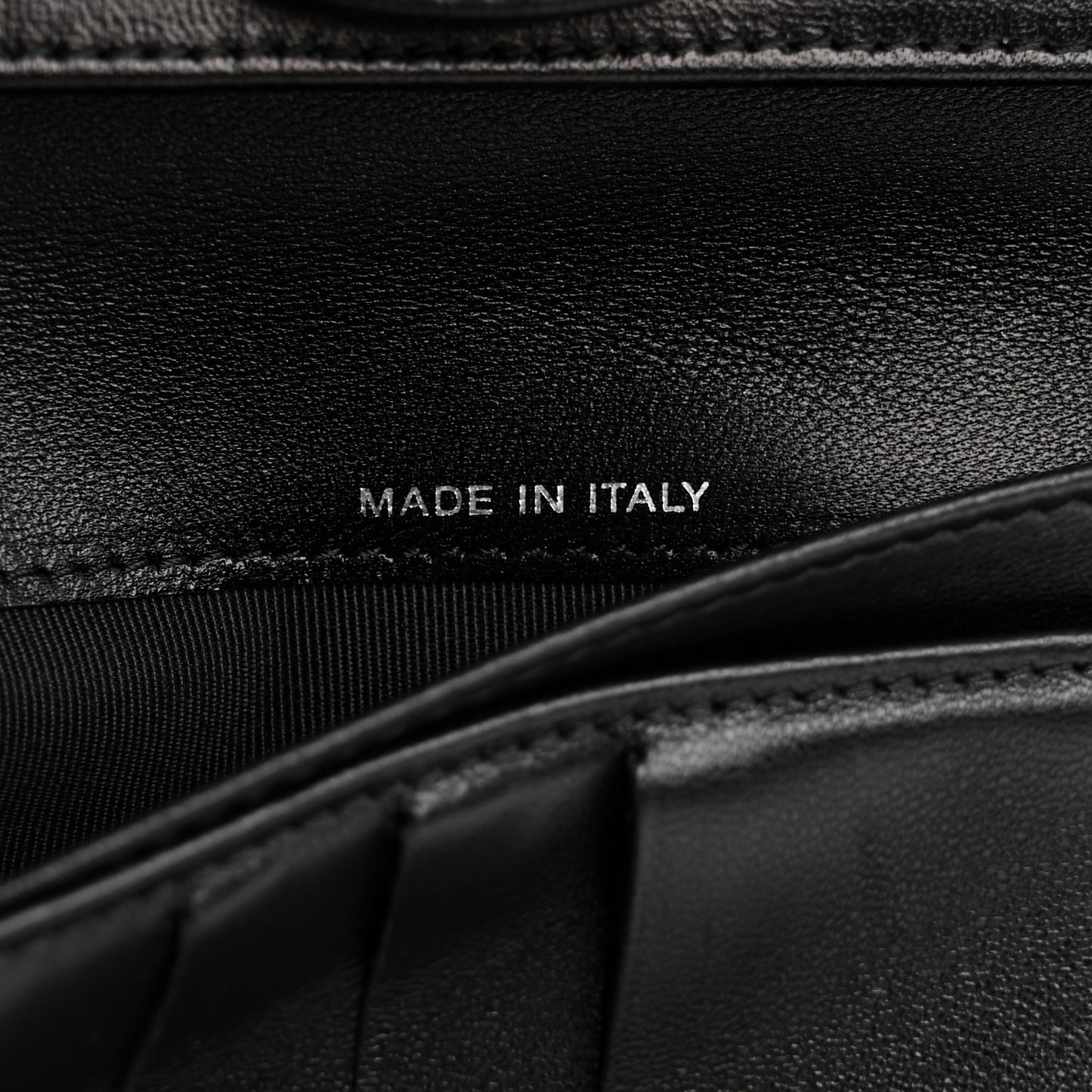 Lambskin Quilted Large Flap Wallet So Black