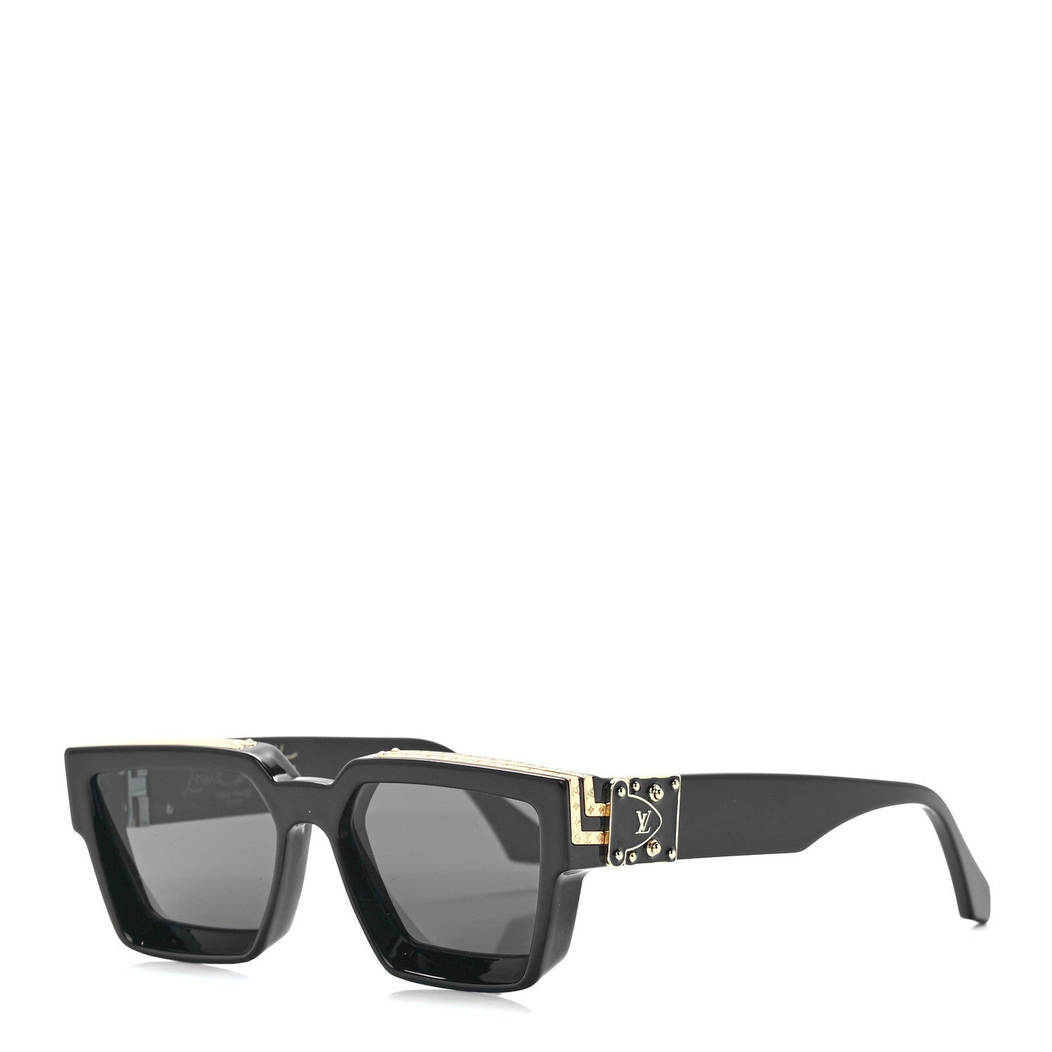 Louis Vuitton Acetate 1.1 Millionaires Sunglasses Z1165E Black 1 of 8