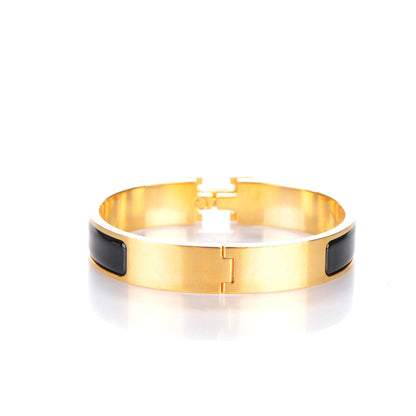 Hermes Enamel Narrow Clic Clac H Bracelet PM Black 4 of 5