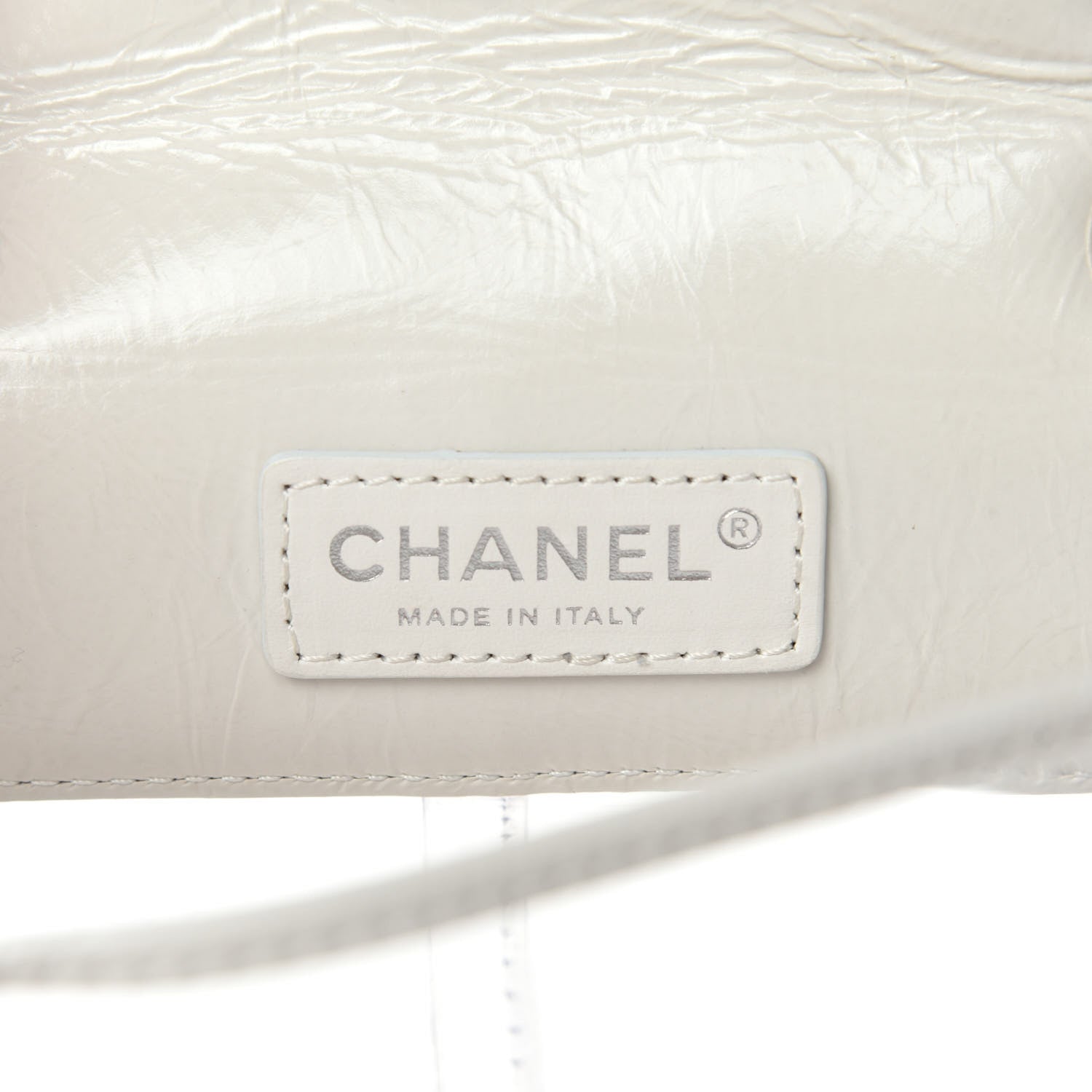 Chanel Crumpled Calfskin PVC Quilted Backpack White 8 of 10