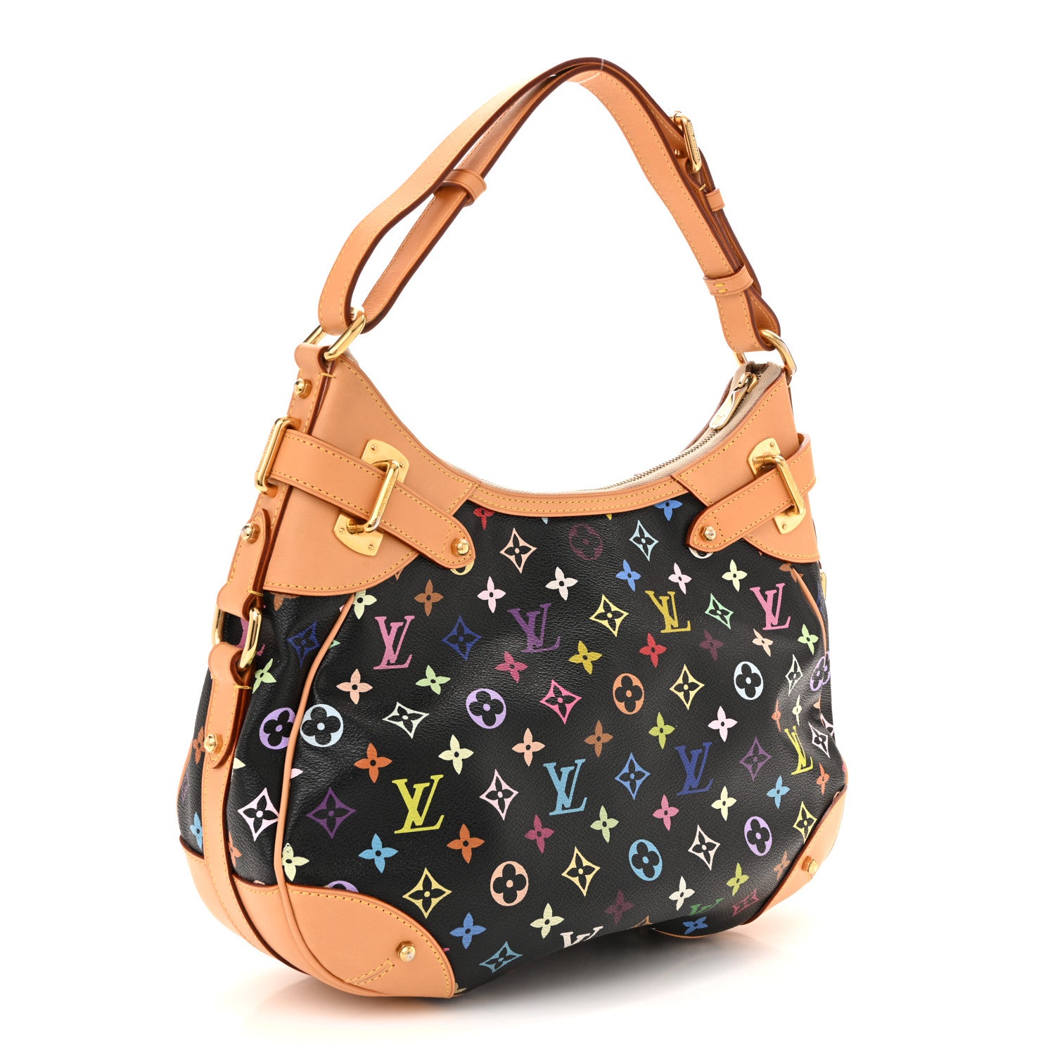 Louis Vuitton Monogram Multicolor Greta Black 3 of 12