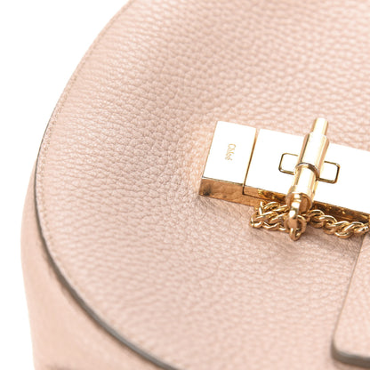 Chloe Grained Lambskin Mini Drew Shoulder Bag Cement Pink 7 of 13