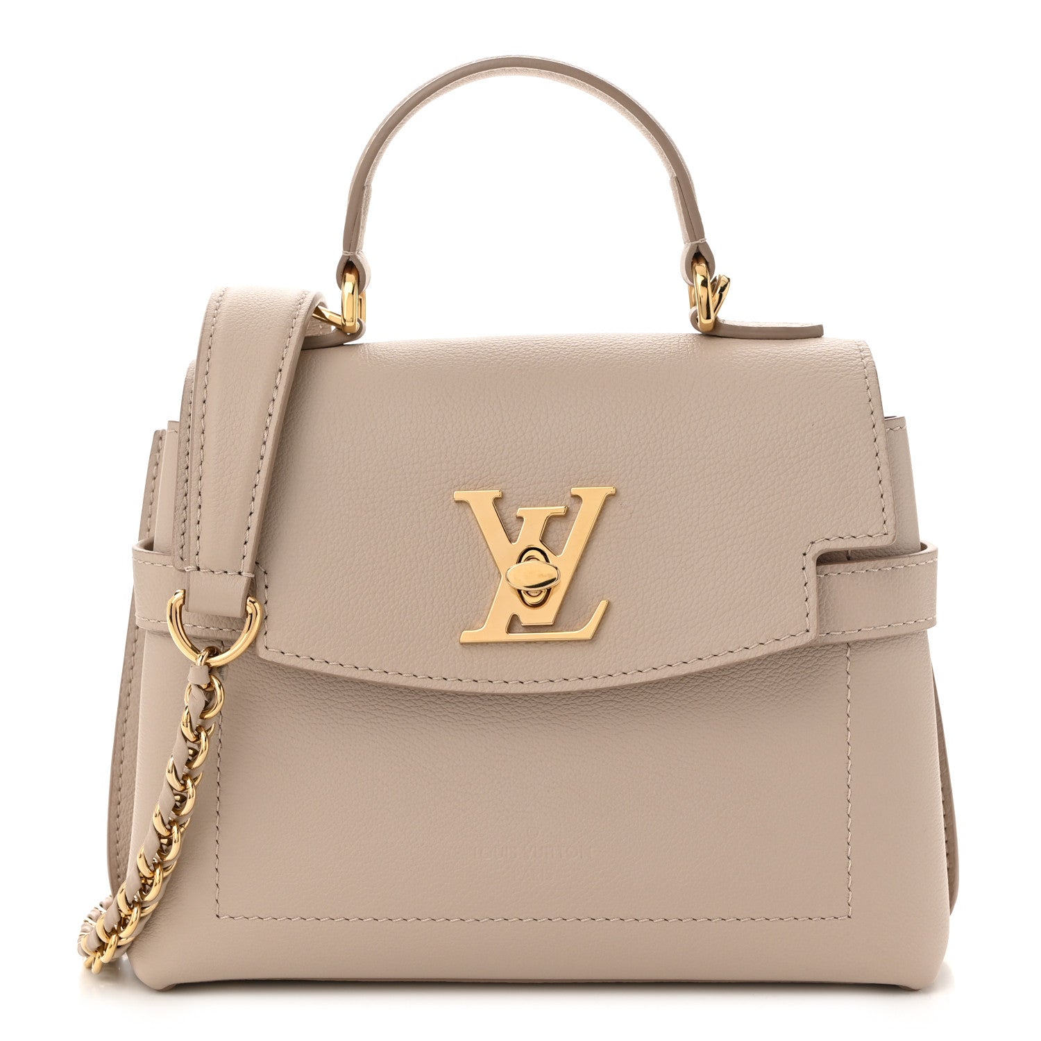 Louis Vuitton Soft Calfskin Mini Lockme Ever Greige 1 of 9