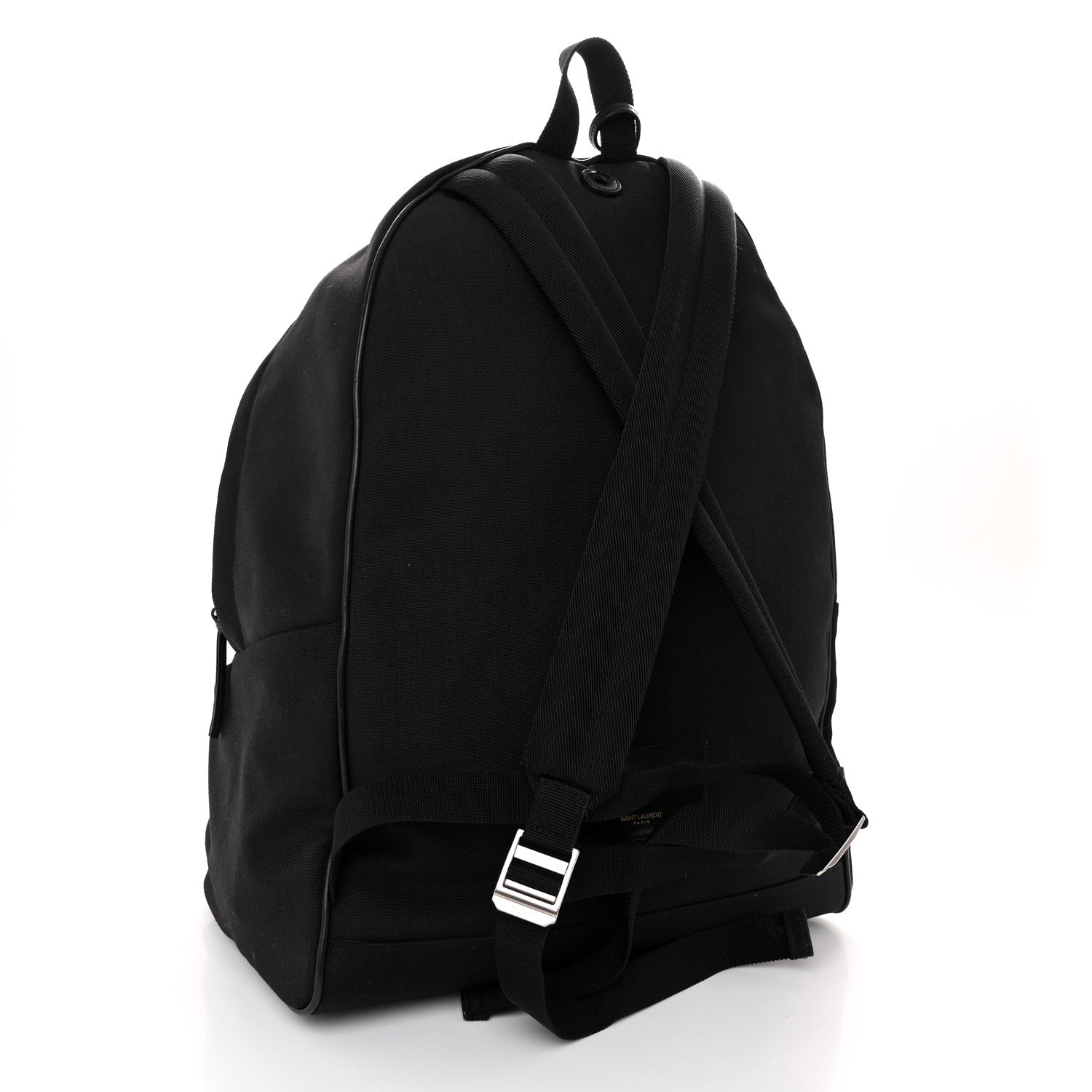 Saint Laurent Canvas Nylon Giant City Backpack Black 3 of 9
