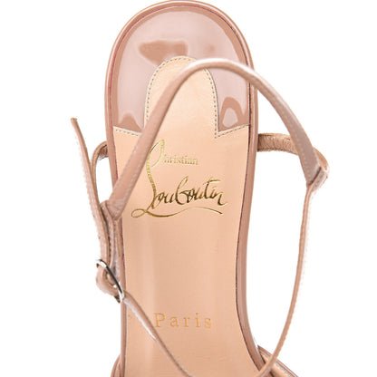 Christian Louboutin Patent Riverina 85 Pumps 37 Nude 6 of 9