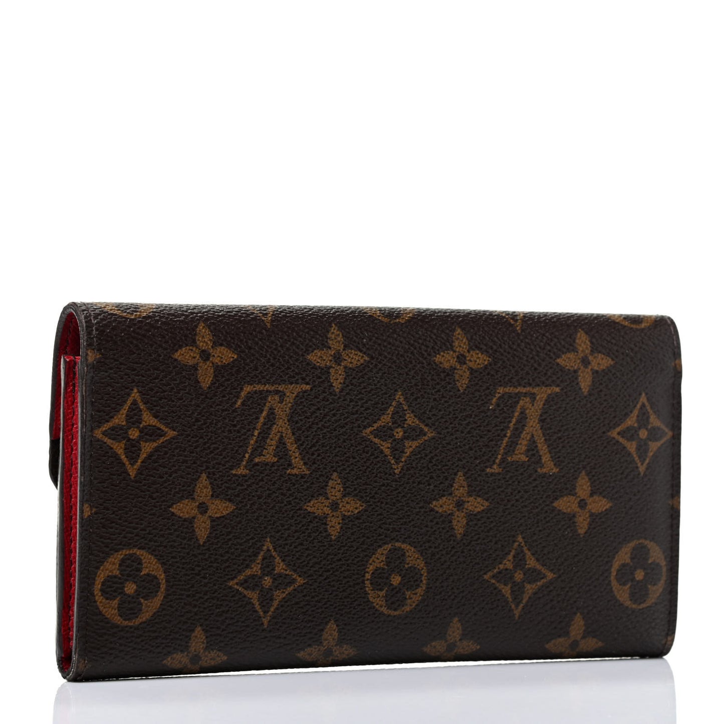 Monogram Emilie Wallet Red
