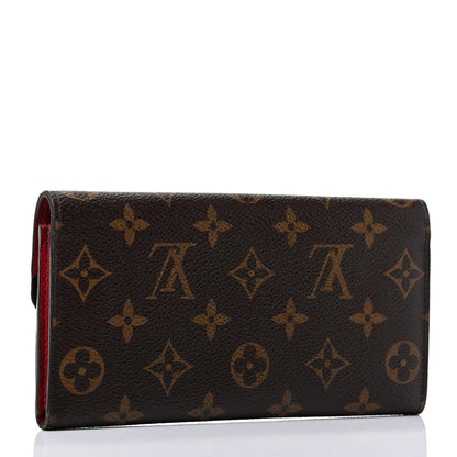Louis Vuitton Monogram Emilie Wallet Red 2 of 4