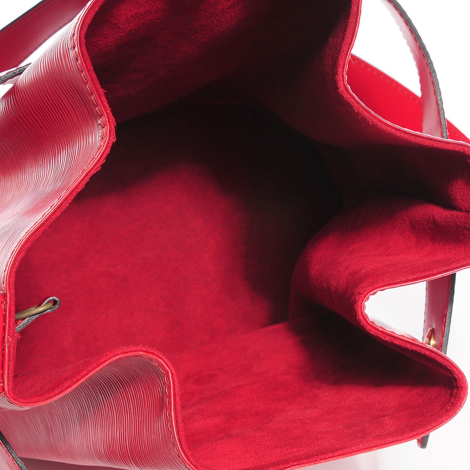 Louis Vuitton Epi Sac D'Epaule Castillan Red 5 of 7