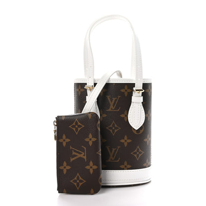 Louis Vuitton Monogram LV Match Nano Bucket Bag White 3 of 9