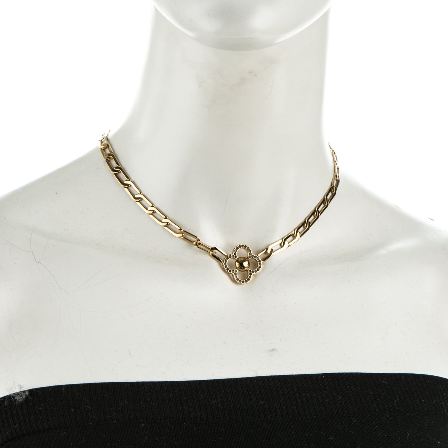 Swarovski Crystal Flower Power Necklace Gold