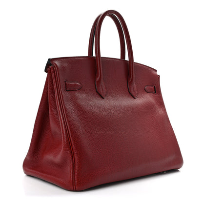 Hermes Buffle Skipper Birkin 35 Rouge H 3 of 14