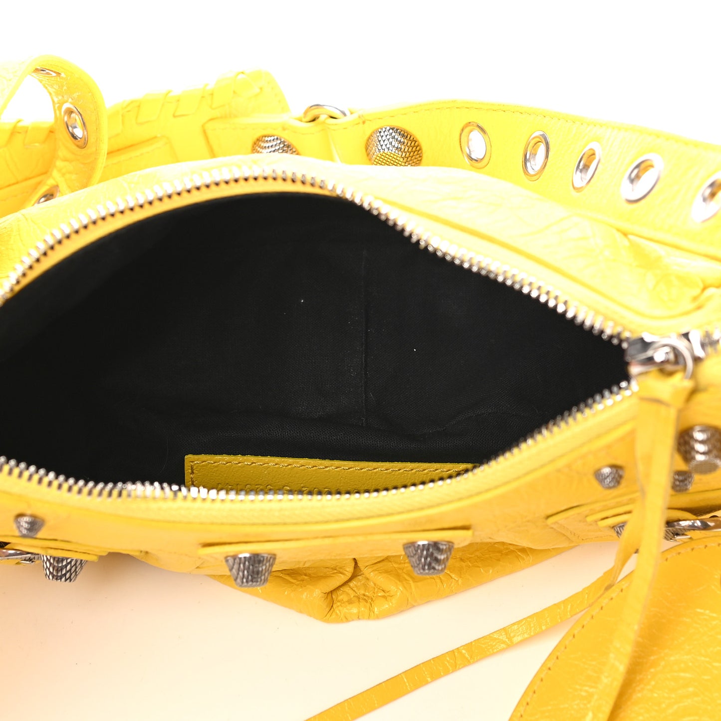 Agneau Arena Le Cagole Shoulder Bag XS Yellow