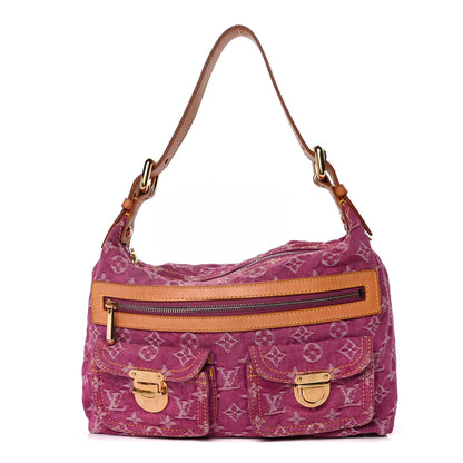 Louis Vuitton Denim Baggy PM Fuchsia 1 of 16