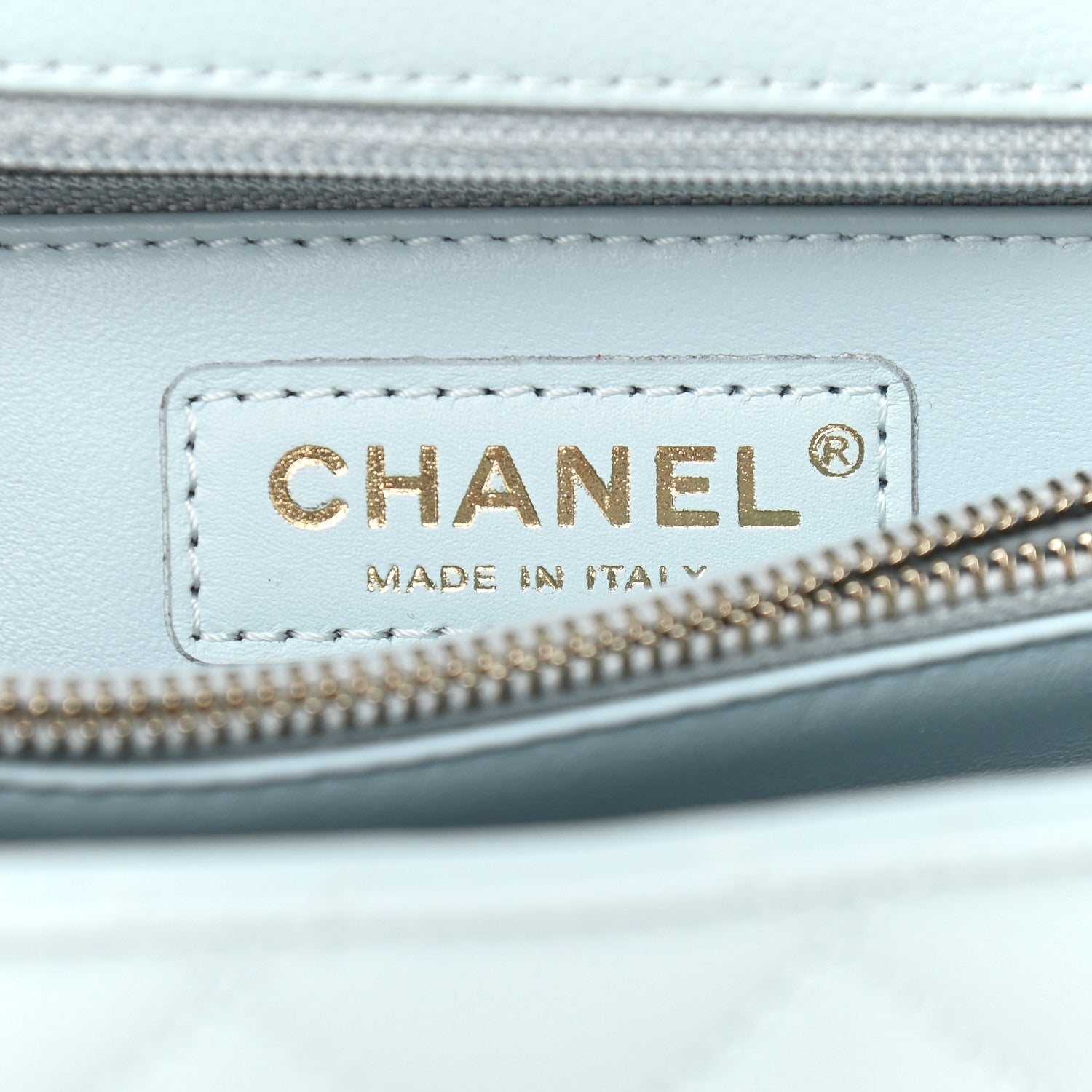 Chanel Caviar Quilted Small Coco Handle Flap Light Blue 6 of 9