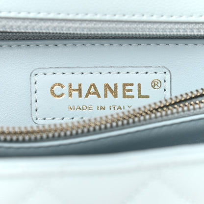 Chanel Caviar Quilted Small Coco Handle Flap Light Blue 6 of 9