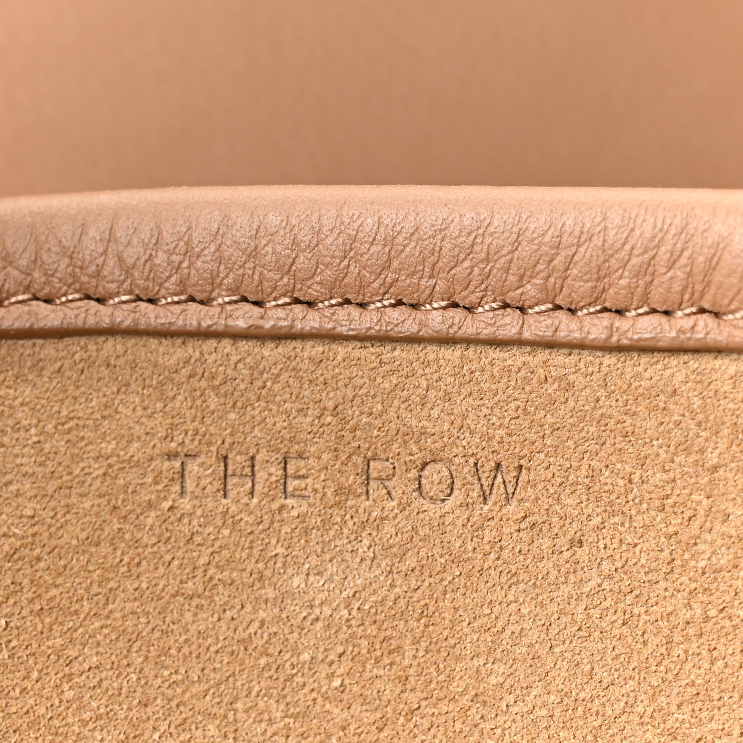 The Row Grained Calfskin Large N/S Park Tote Sandpit 5 of 9