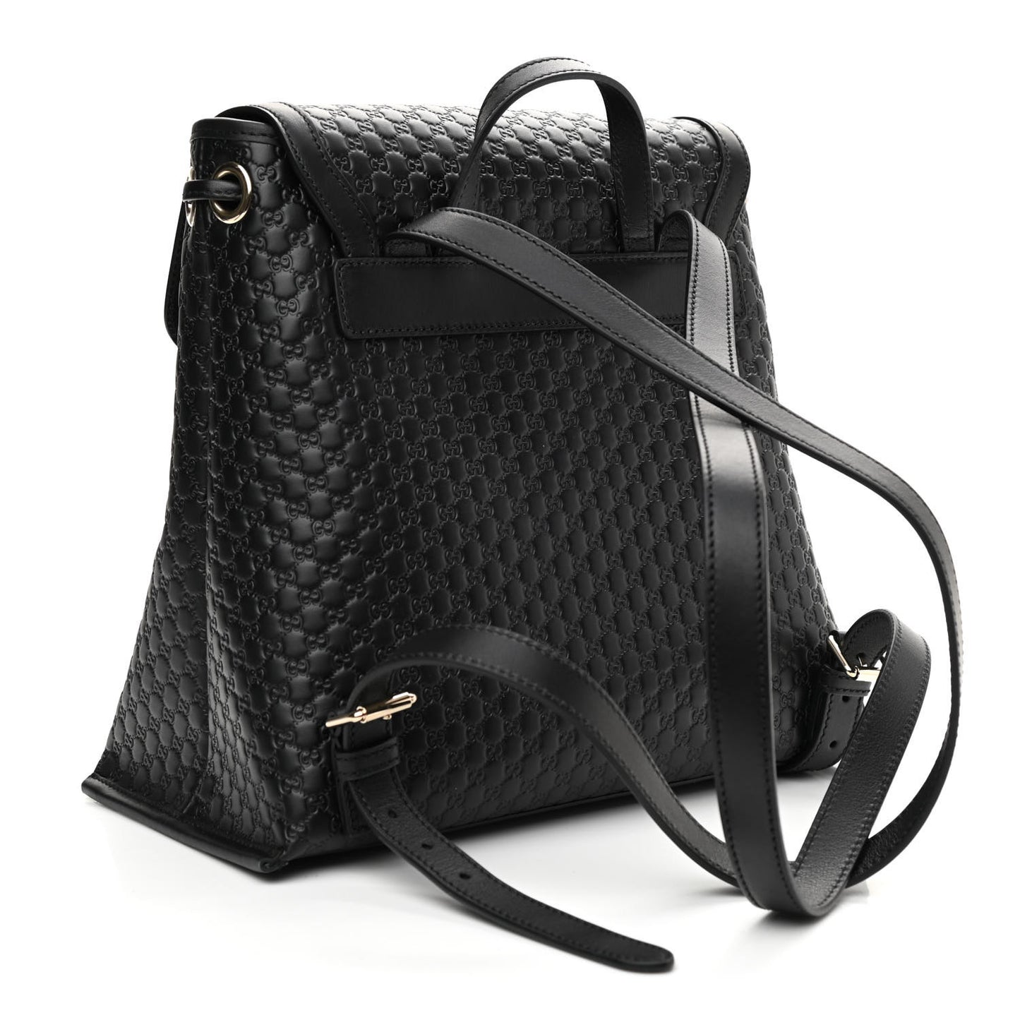 Microguccissima Drawstring Backpack Black