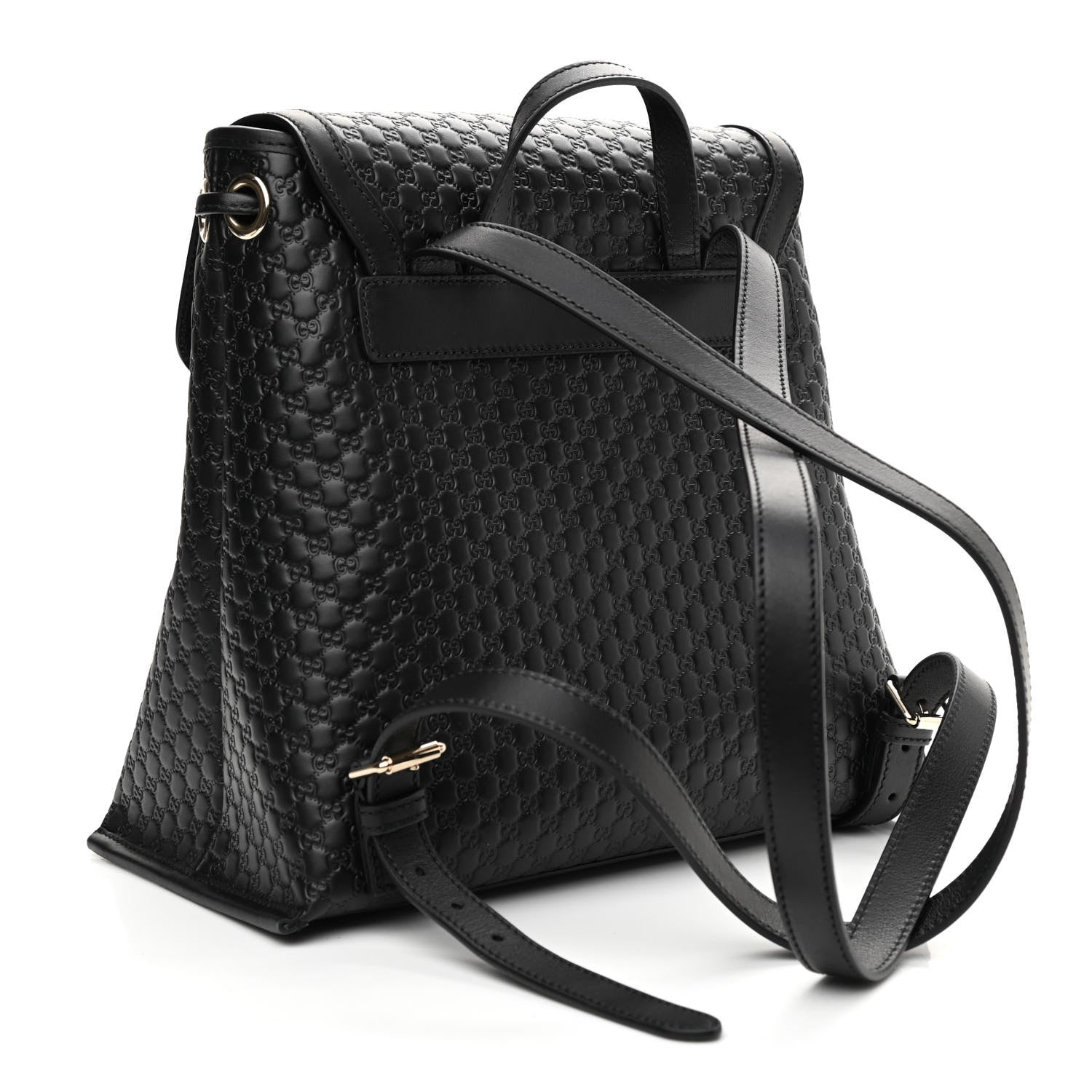 Gucci Microguccissima Drawstring Backpack Black 3 of 9