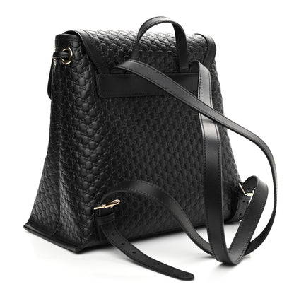 Gucci Microguccissima Drawstring Backpack Black 3 of 9
