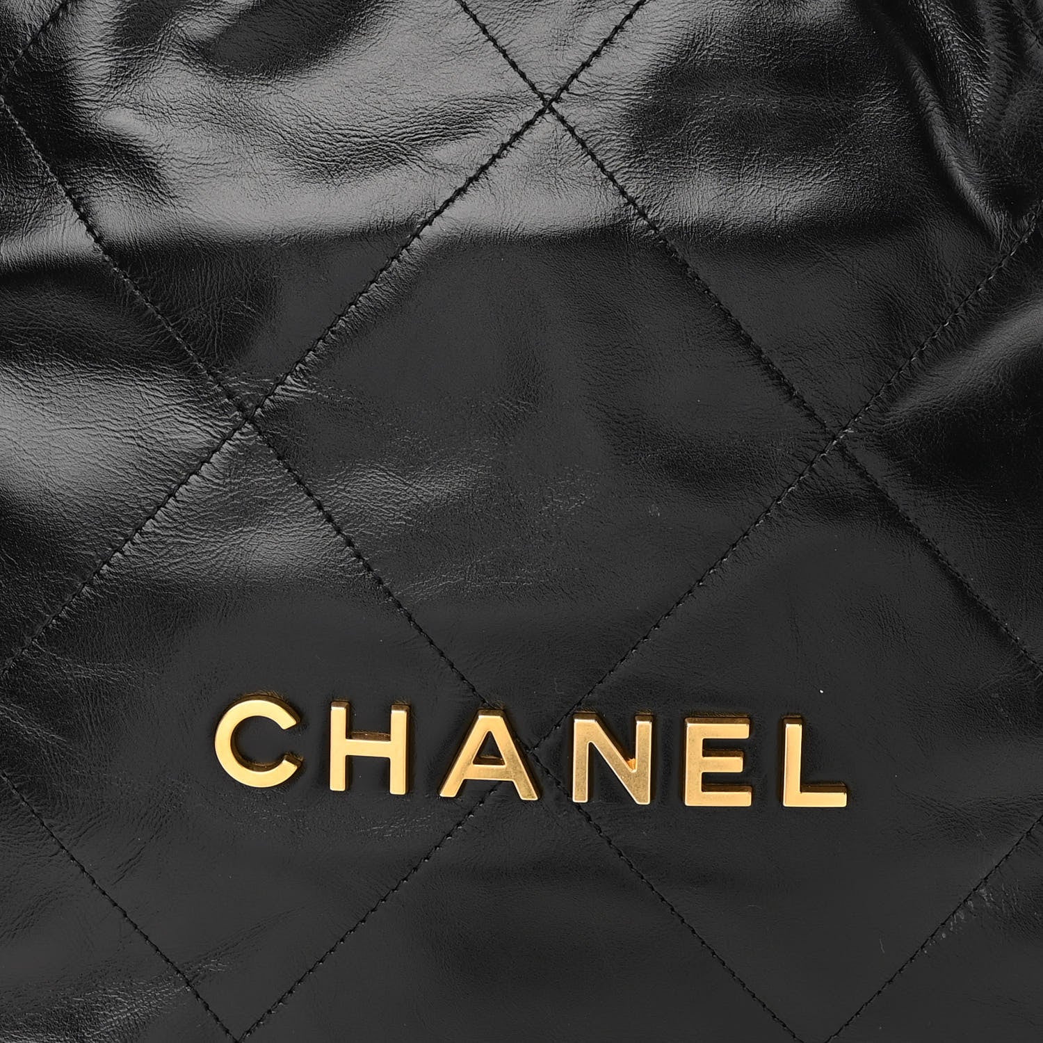 Chanel Shiny Calfskin Quilted Small Chanel 22 Black 9 of 11