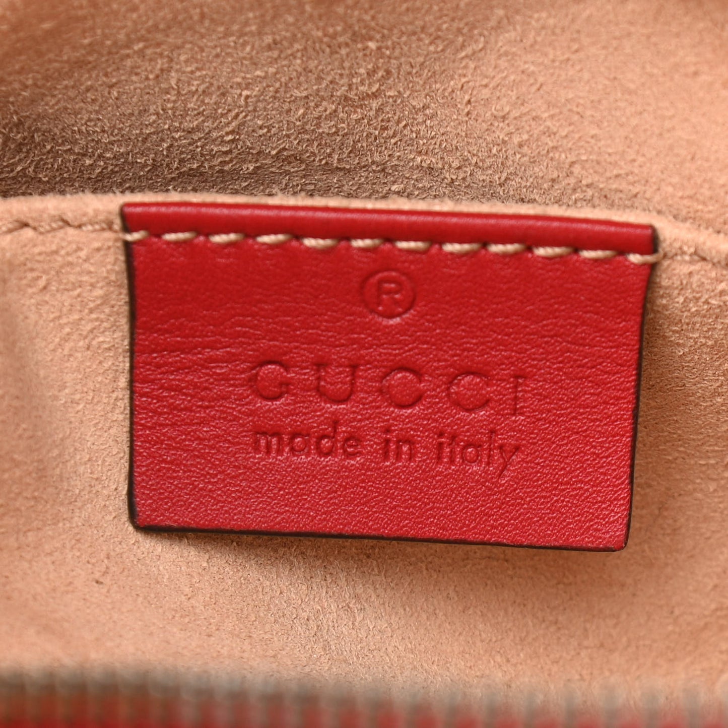 Calfskin Matelasse GG Marmont Belt Bag 75 30 Hibiscus Red
