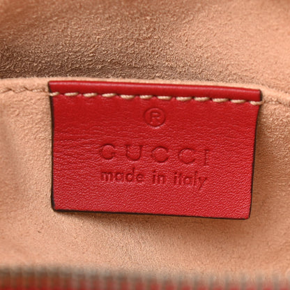 Gucci Calfskin Matelasse GG Marmont Belt Bag 75 30 Hibiscus Red 6 of 13