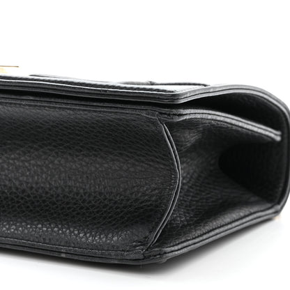 Christian Dior Grained Calfskin Medium Diorama Flap Bag Black 10 of 11